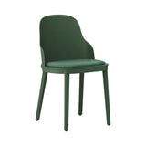 Allez Chair: Upholstered + Park Green + Polypropylene