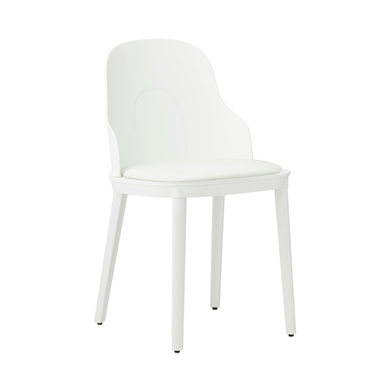 Allez Chair: Upholstered + White + Polypropylene