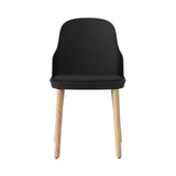 Allez Chair: Upholstered + Black + Oak