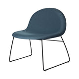 3D Lounge Chair Sledge base: Fully Upholstered