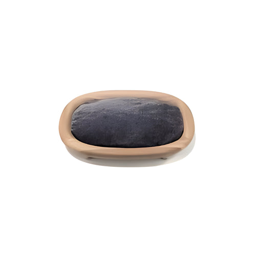 Cat Bed: Dark Grey + Natural