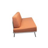 Sofabed: Faded Orange + Grey