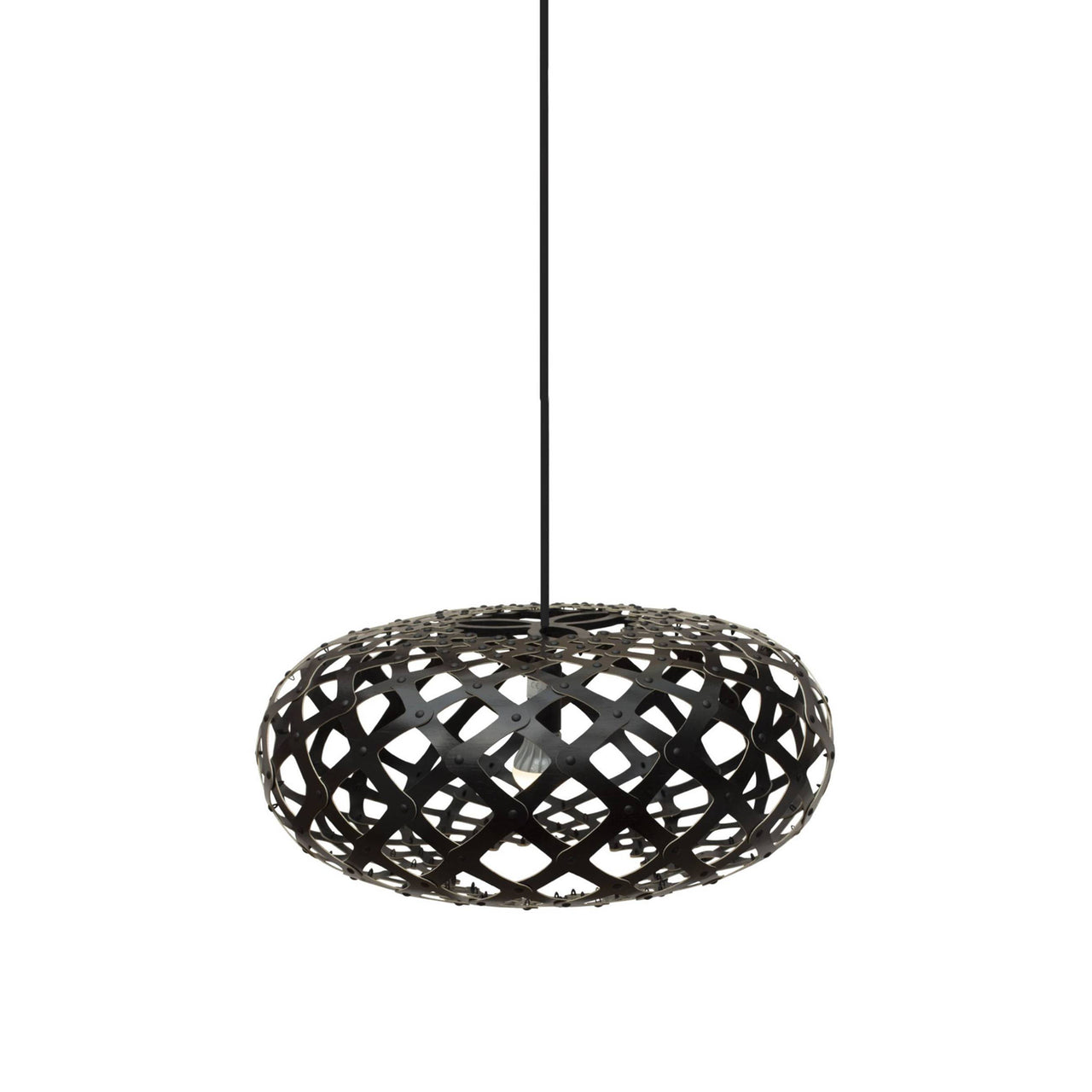 Kina Pendant Light: Extra Small + Black + Black