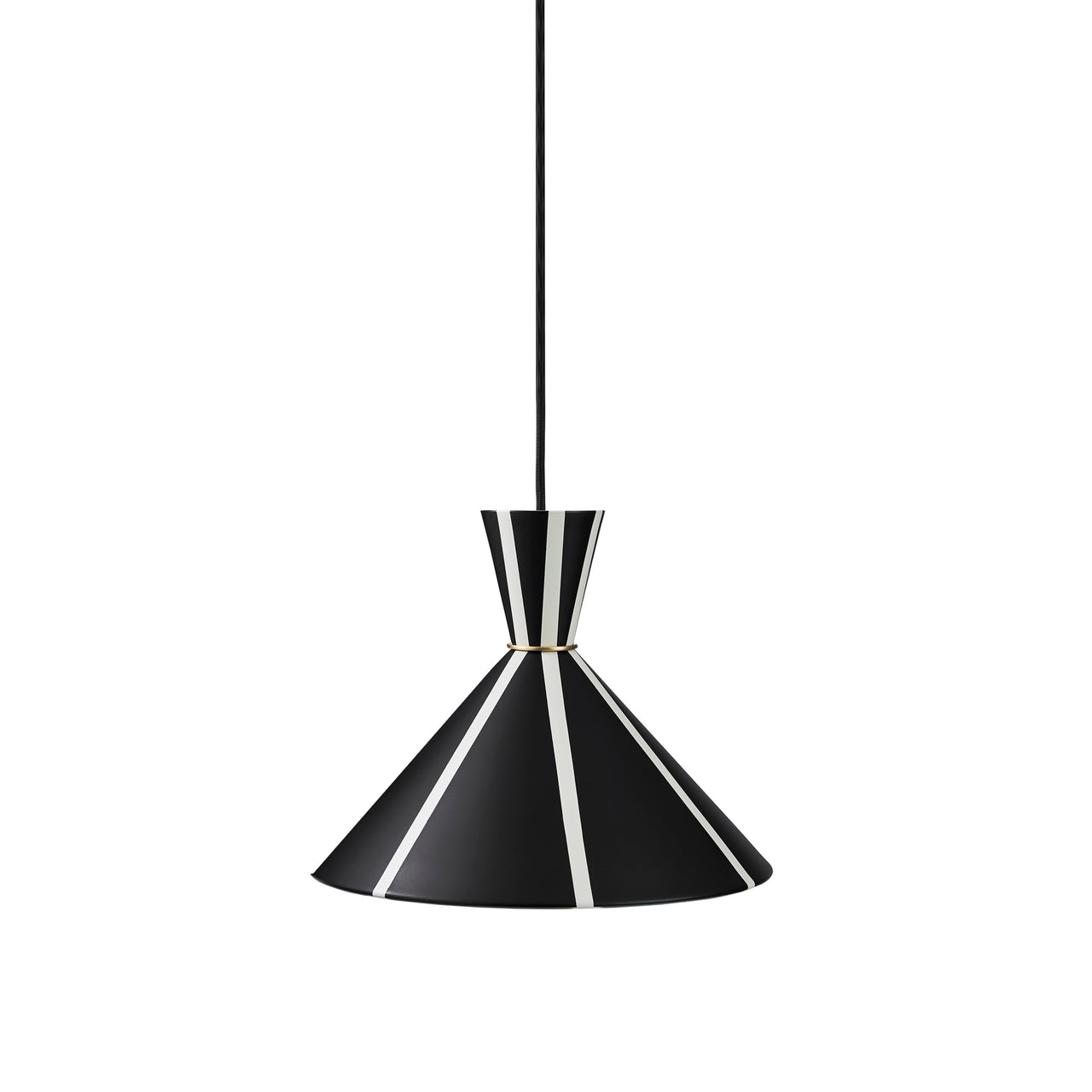 Bloom Pendant: Black Noir + Warm White