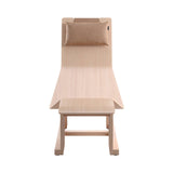 4PM Chaise Lounge: Natural Oak