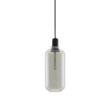 Amp Pendant Lamp: Large + Smoke + Black