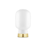 Amp Table Lamp: White + Brass