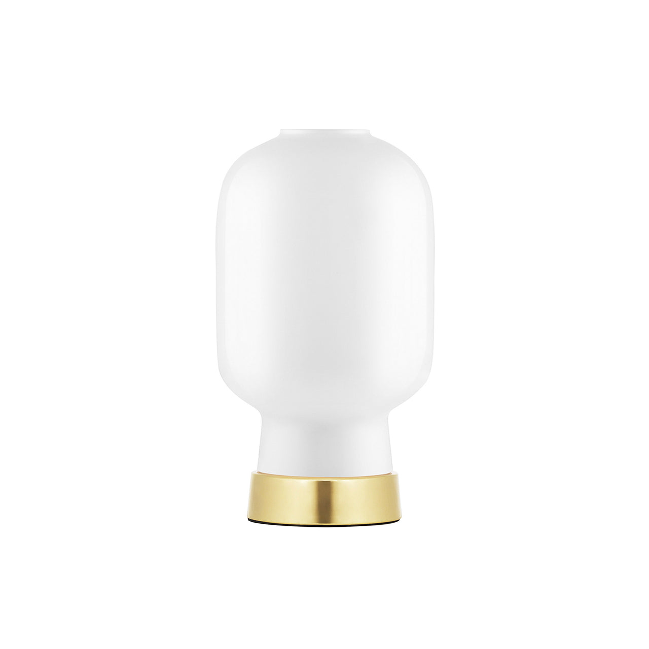 Amp Table Lamp: White + Brass