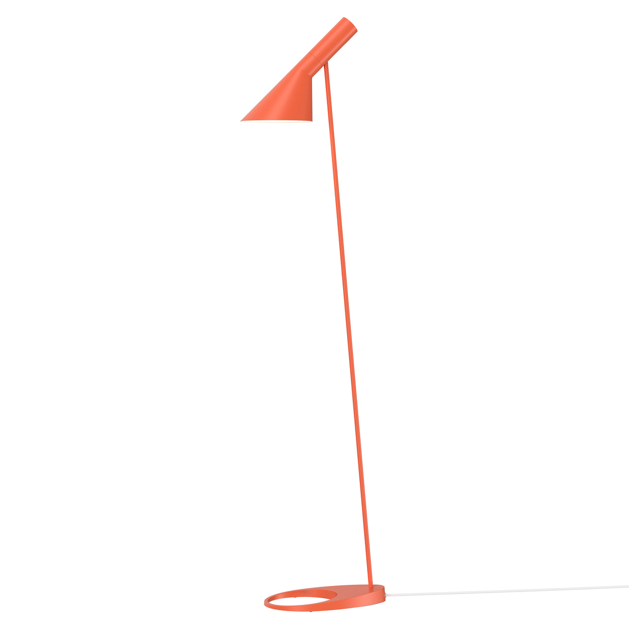 AJ Floor Lamp: Electric Orange + White