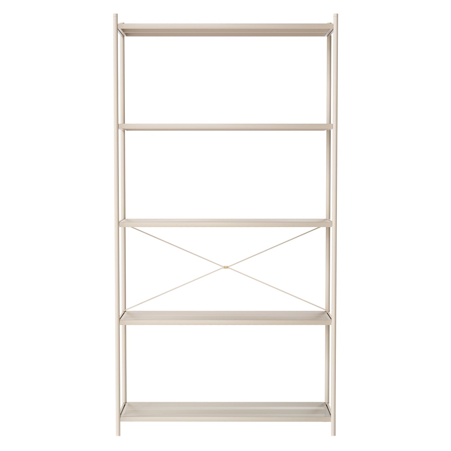 Punctual Shelving System: Configuration 4 + Cashmere (Perforated) + Cashmere