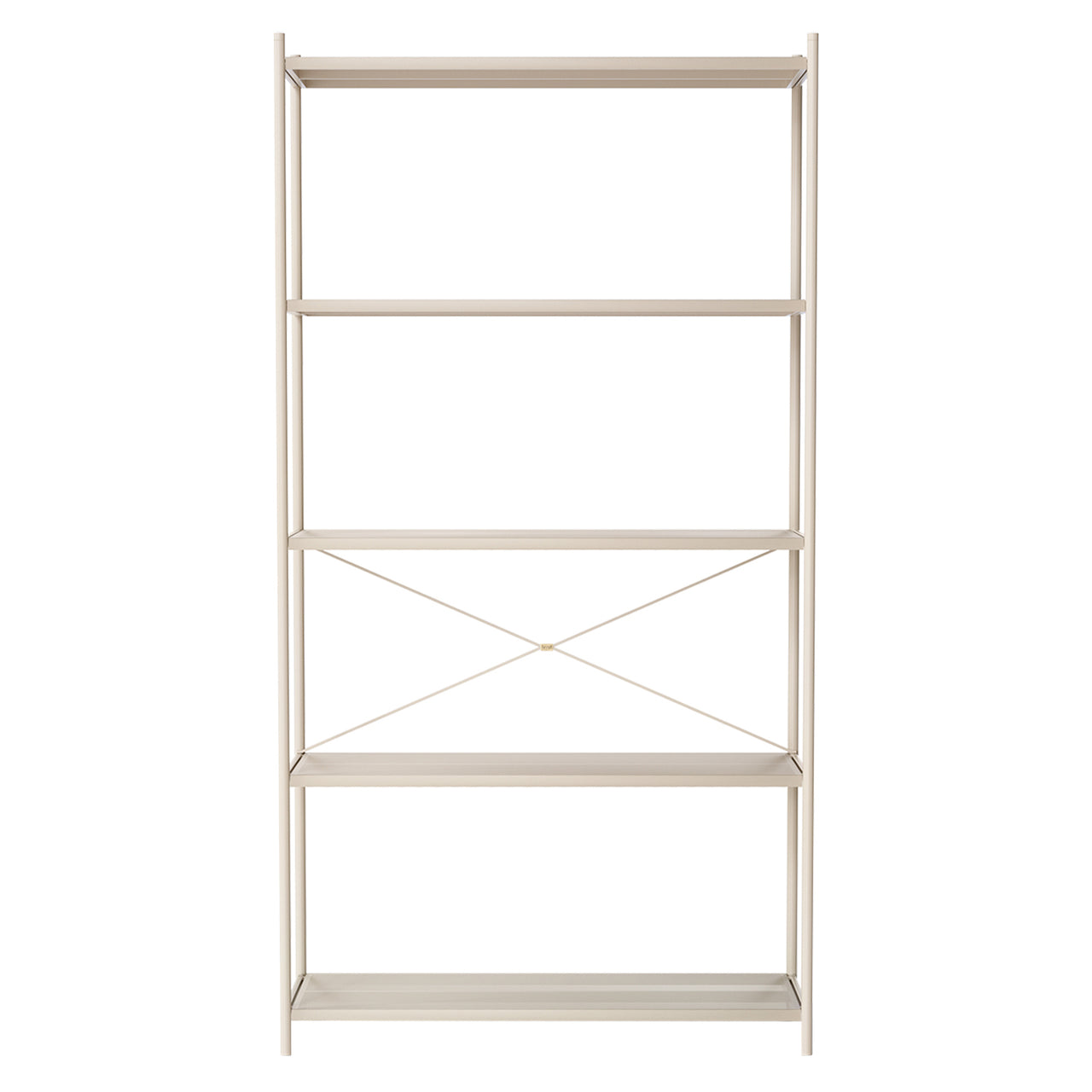 Punctual Shelving System: Configuration 4 + Cashmere (Perforated) + Cashmere
