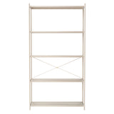 Punctual Shelving System: Configuration 4 + Cashmere (Perforated) + Cashmere