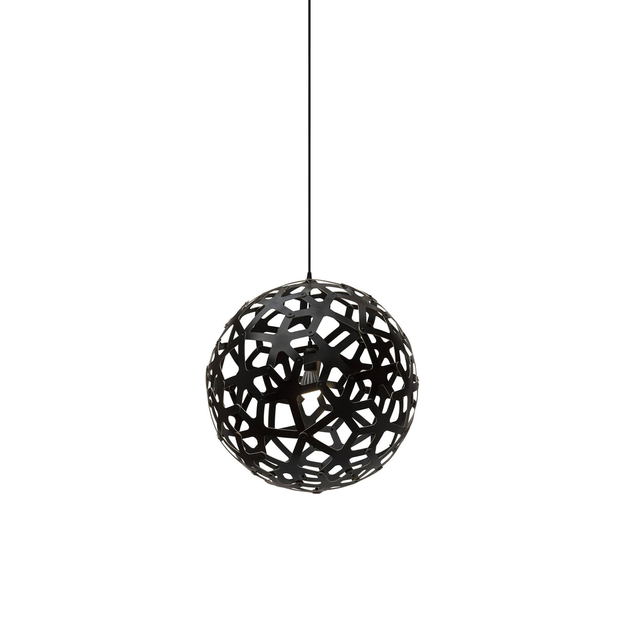 Coral Pendant Light: Small + Black + Black