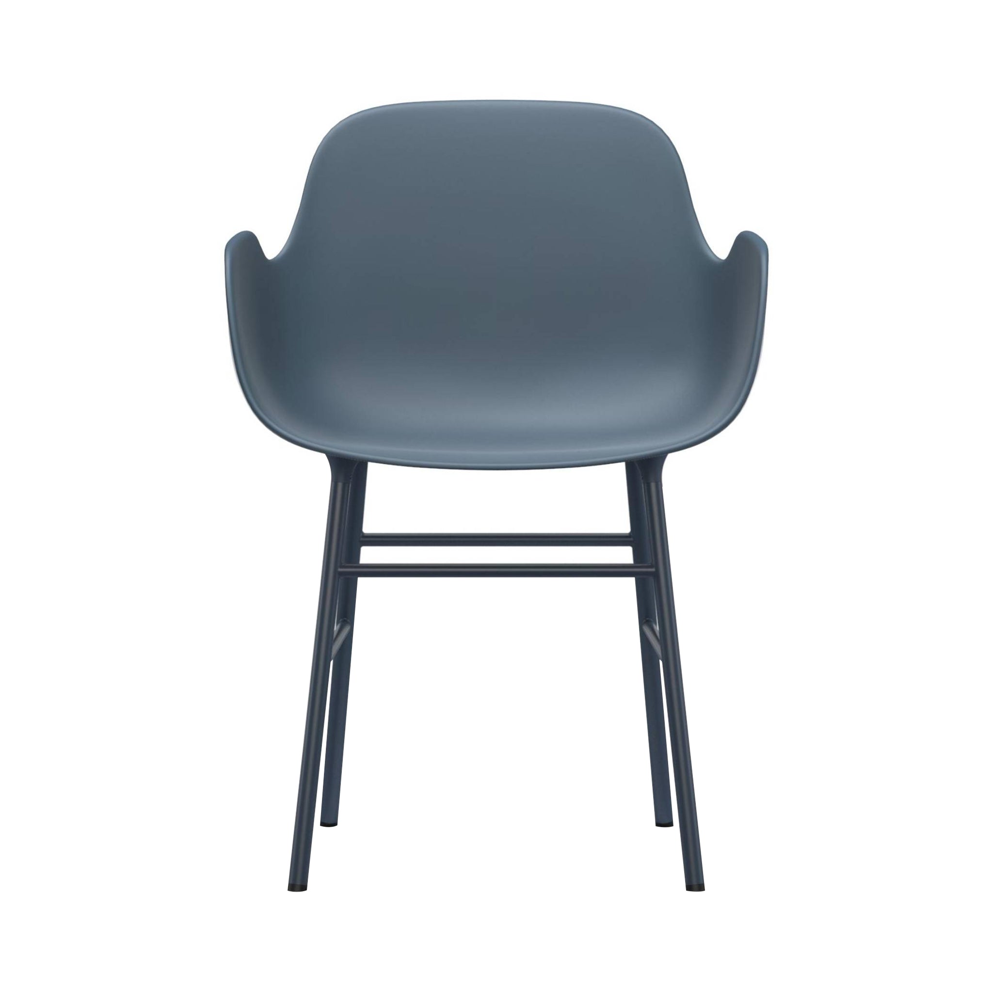 Form Armchair: Steel + Blue