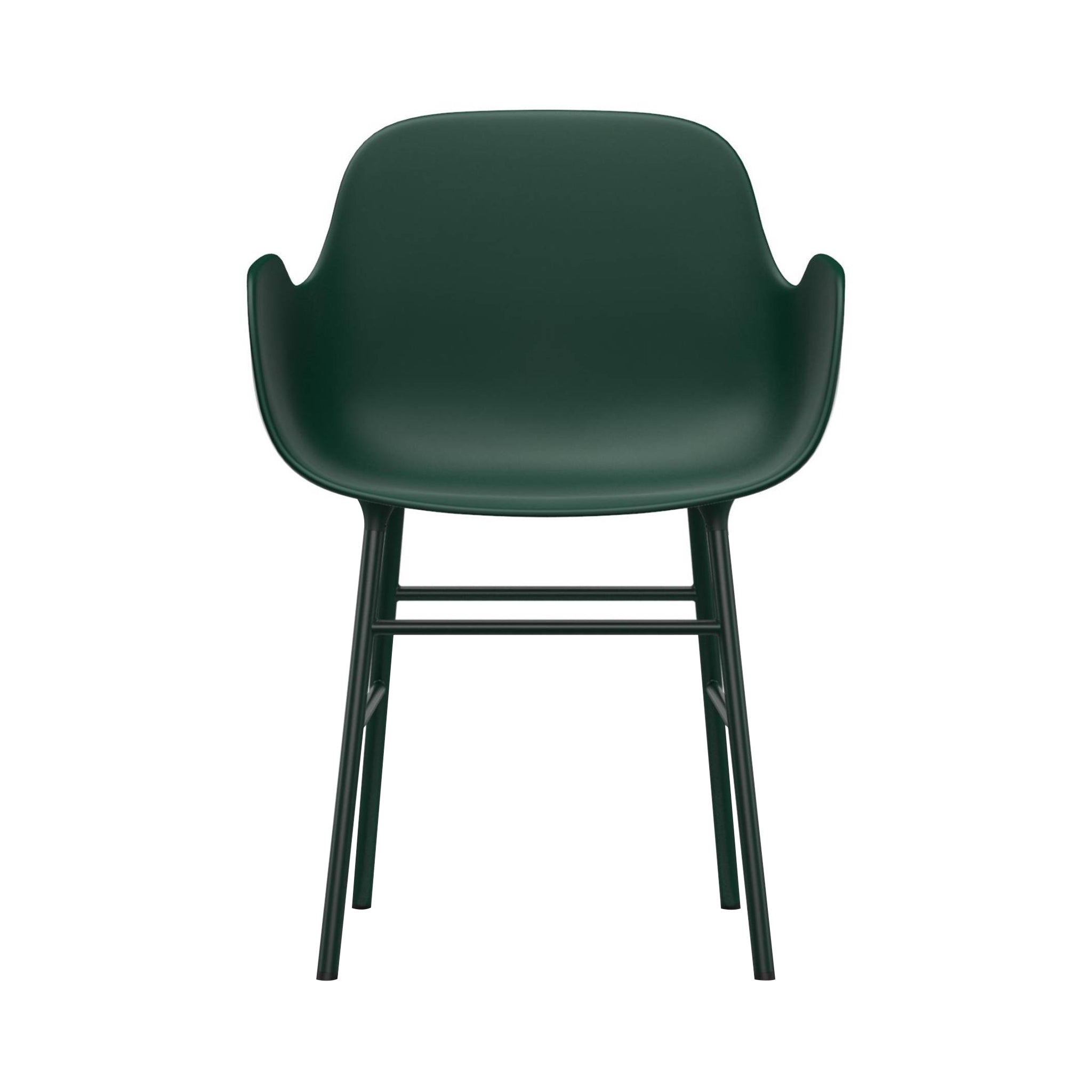 Form Armchair: Steel + Green