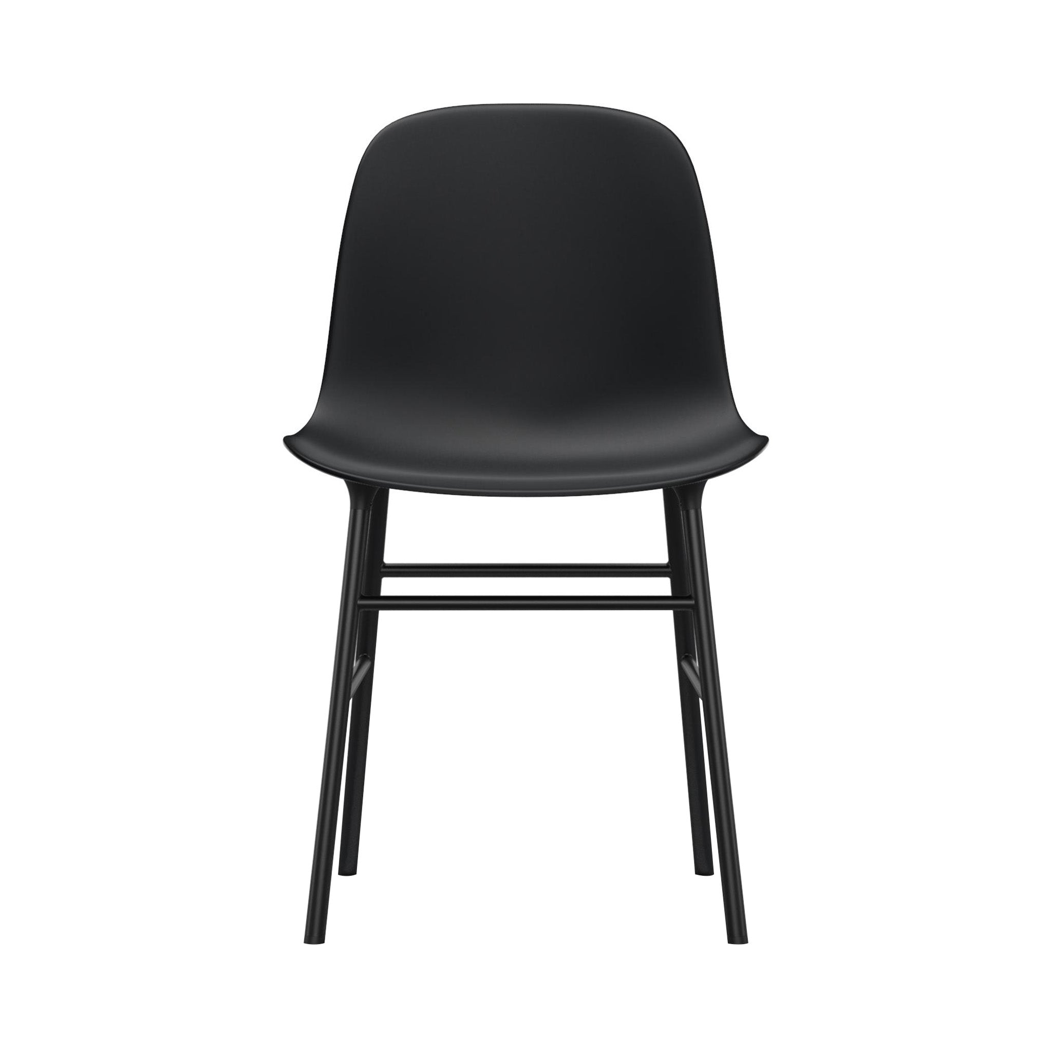 Form Chair: Steel + Black