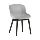 Hyg Chair: Wood Base + Grey + Black Oak