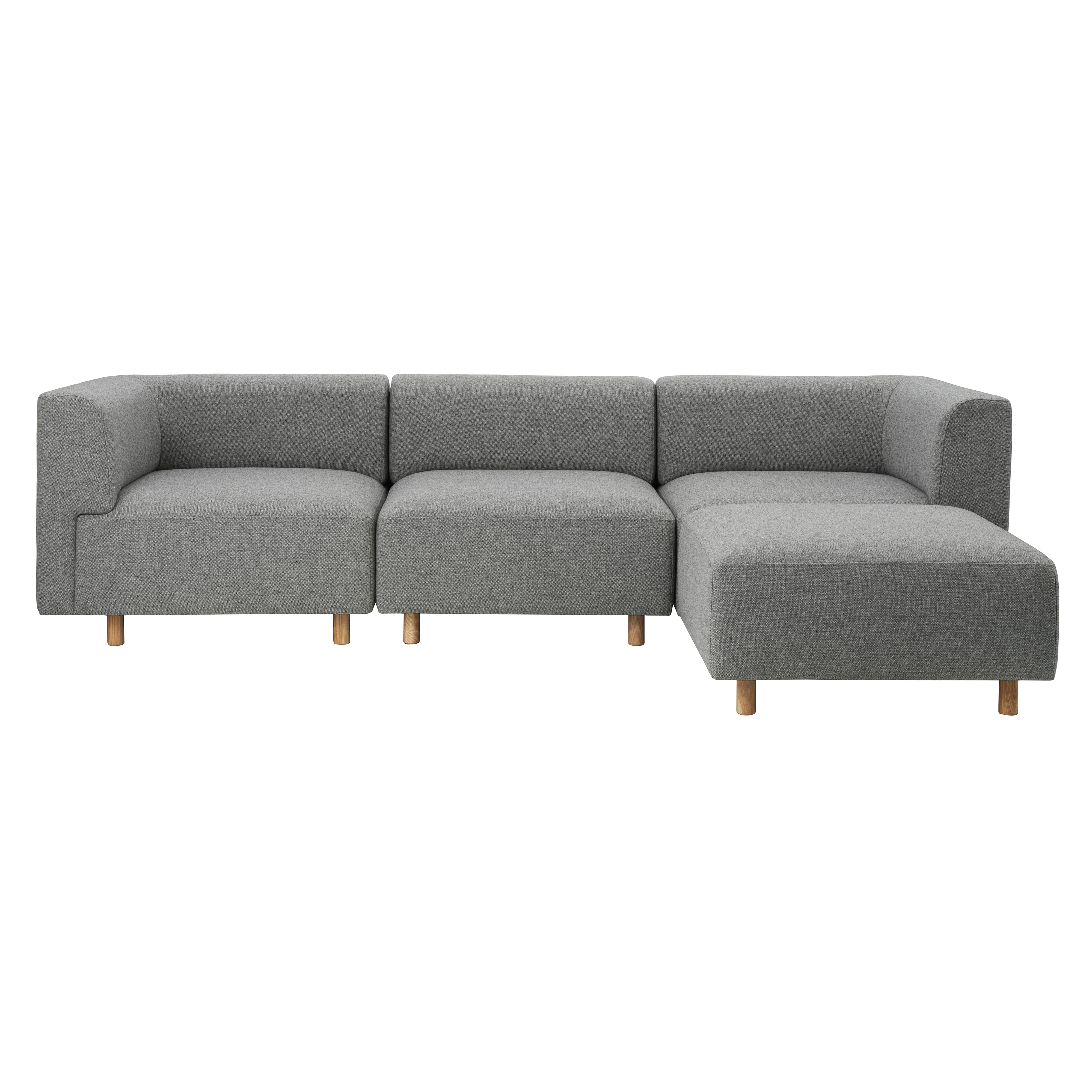 Redo Modular 3 Seater Sofa with Pouf