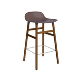 Form Bar + Counter Stool: Walnut Legs + Counter + Brown