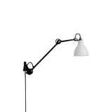 Lampe Gras N°222 Lamp: Frosted Glass + Round