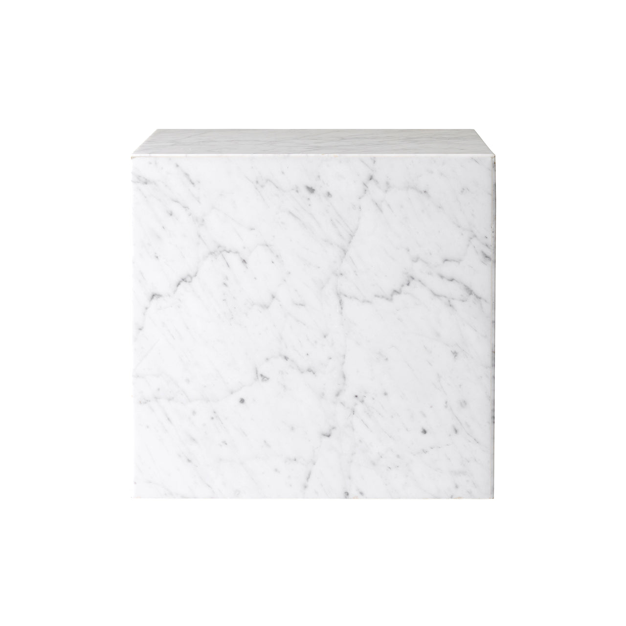 Plinth Podium: Cubic + White Carrara Marble