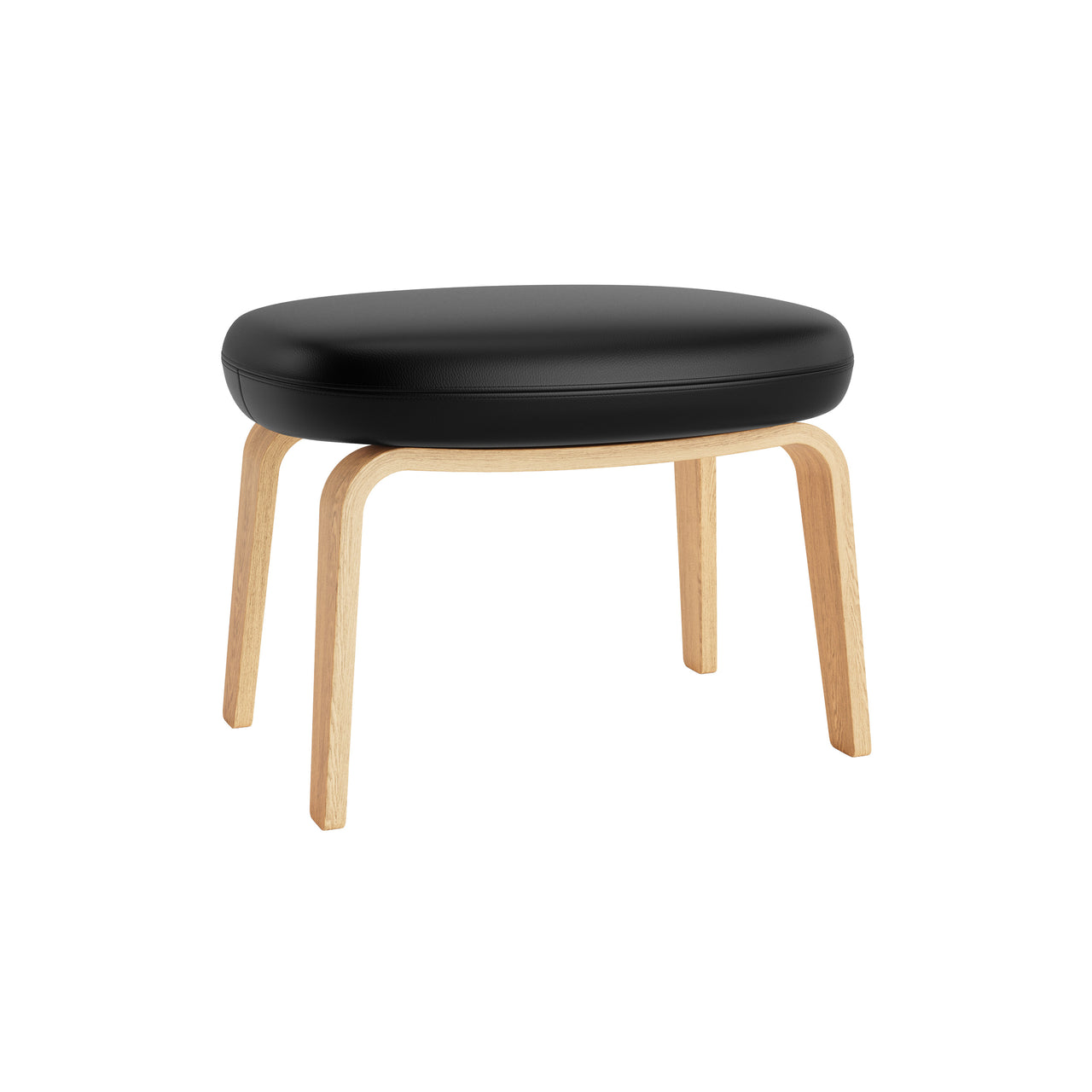 Era Footstool: Wood Base + Oak