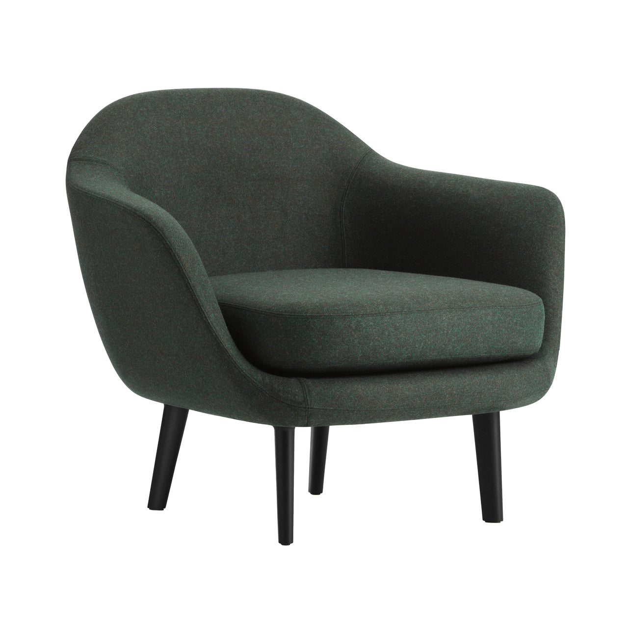 Sum Armchair: Black Aluminum