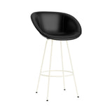 Mat Bar + Counter Armchair: Steel Base + Fully Upholstered + Bar + Cream
