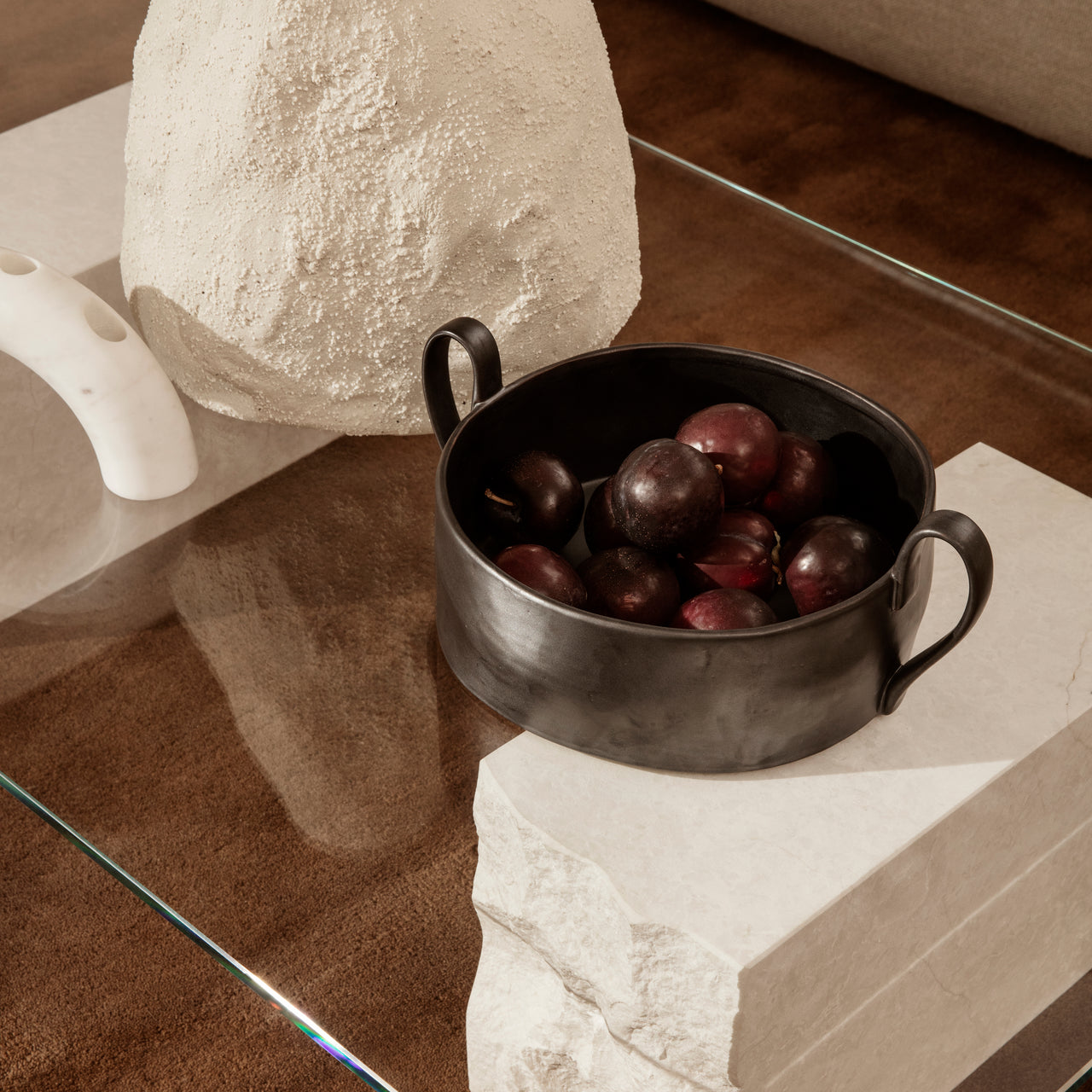 Mineral Coffee Table: Bianco Curia
