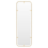 Nimbus Rectangular Mirror: Polished Brass