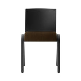 Ready Dining Chair: Seat Upholstered + Black Painted Oak + Hallingdal 65 370