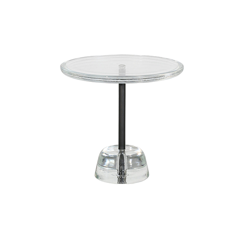 Pina Table: Low + Transparent + Black
