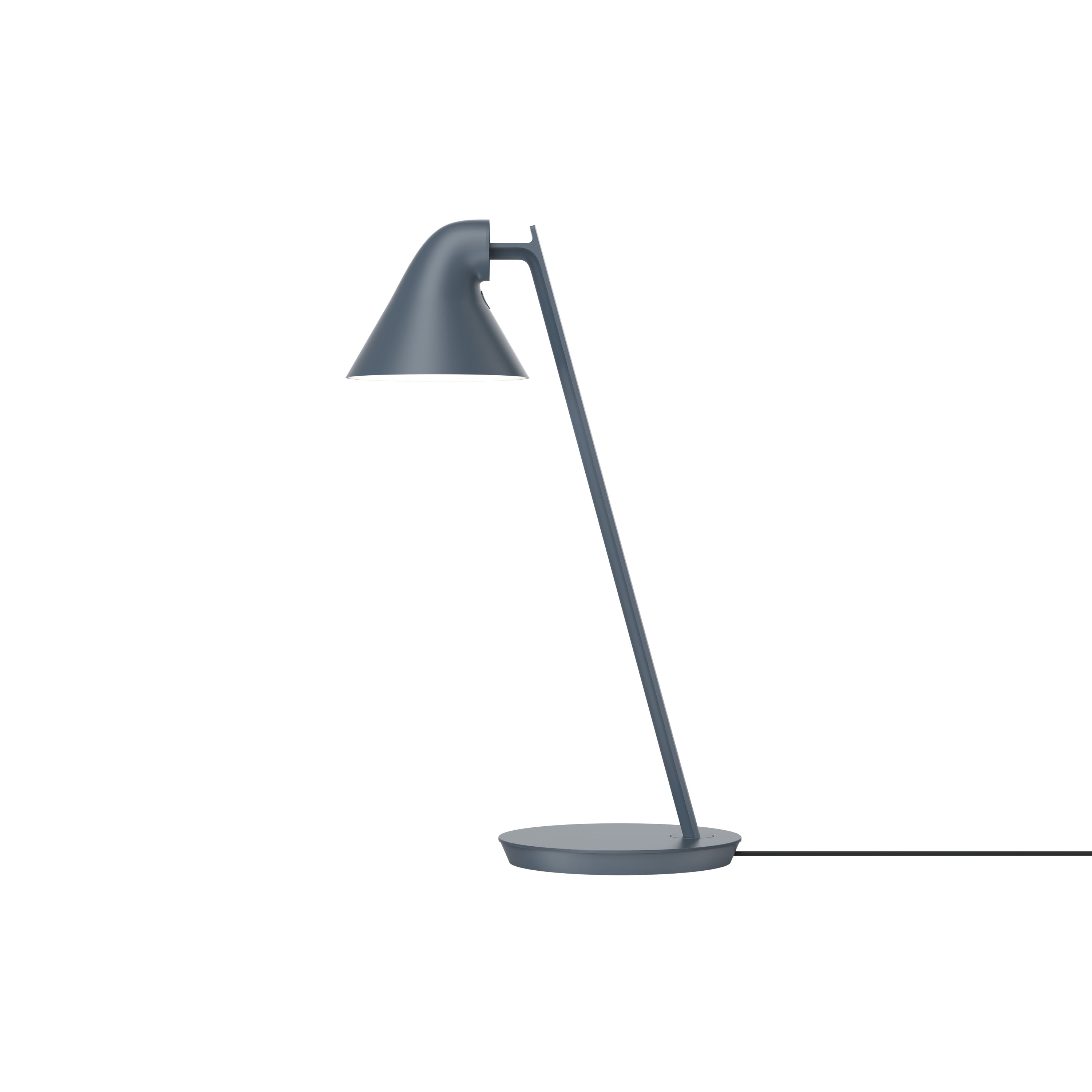 NJP Mini Table Lamp: Petrol Blue + Black