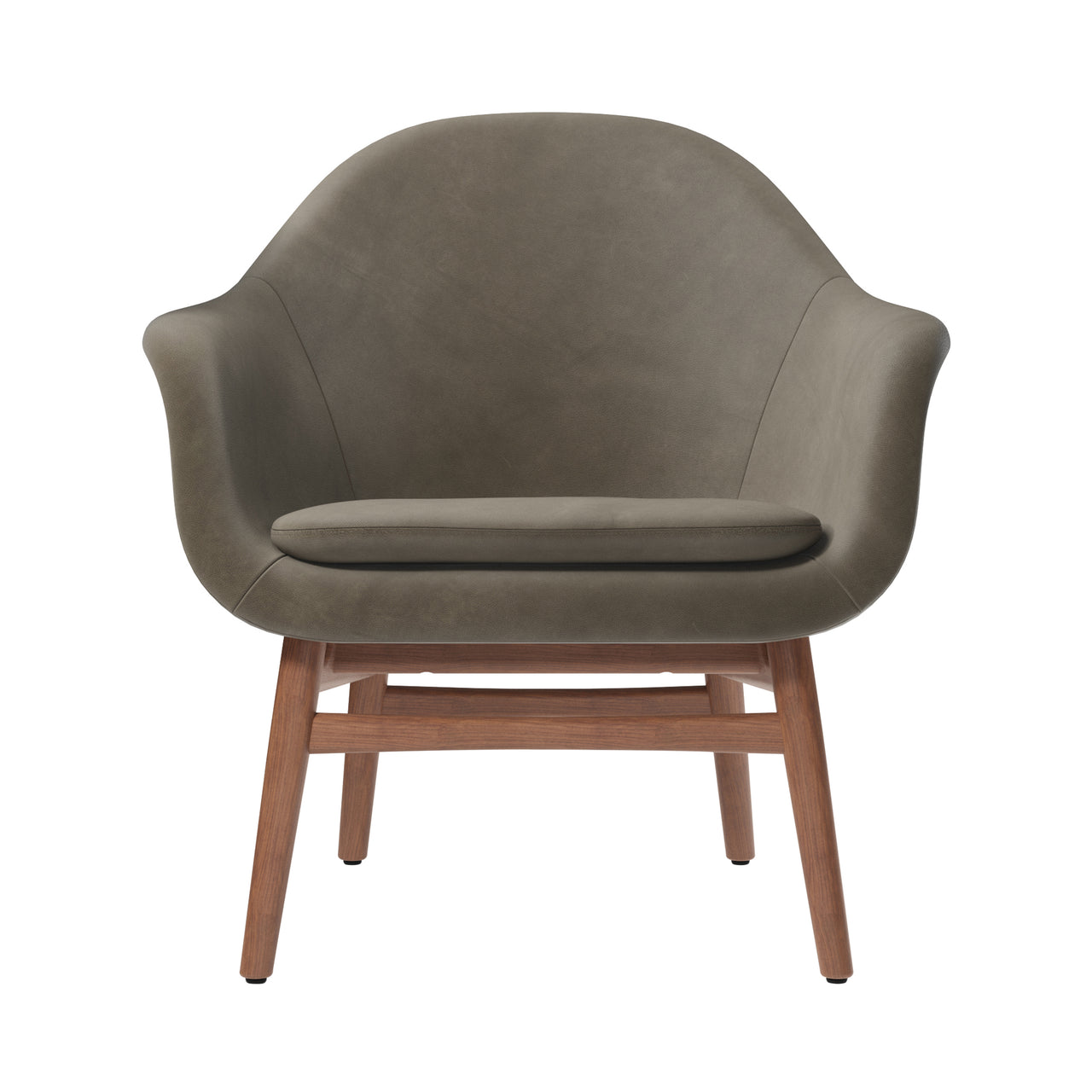 Harbour Lounge Chair: Walnut + Dakar 0311