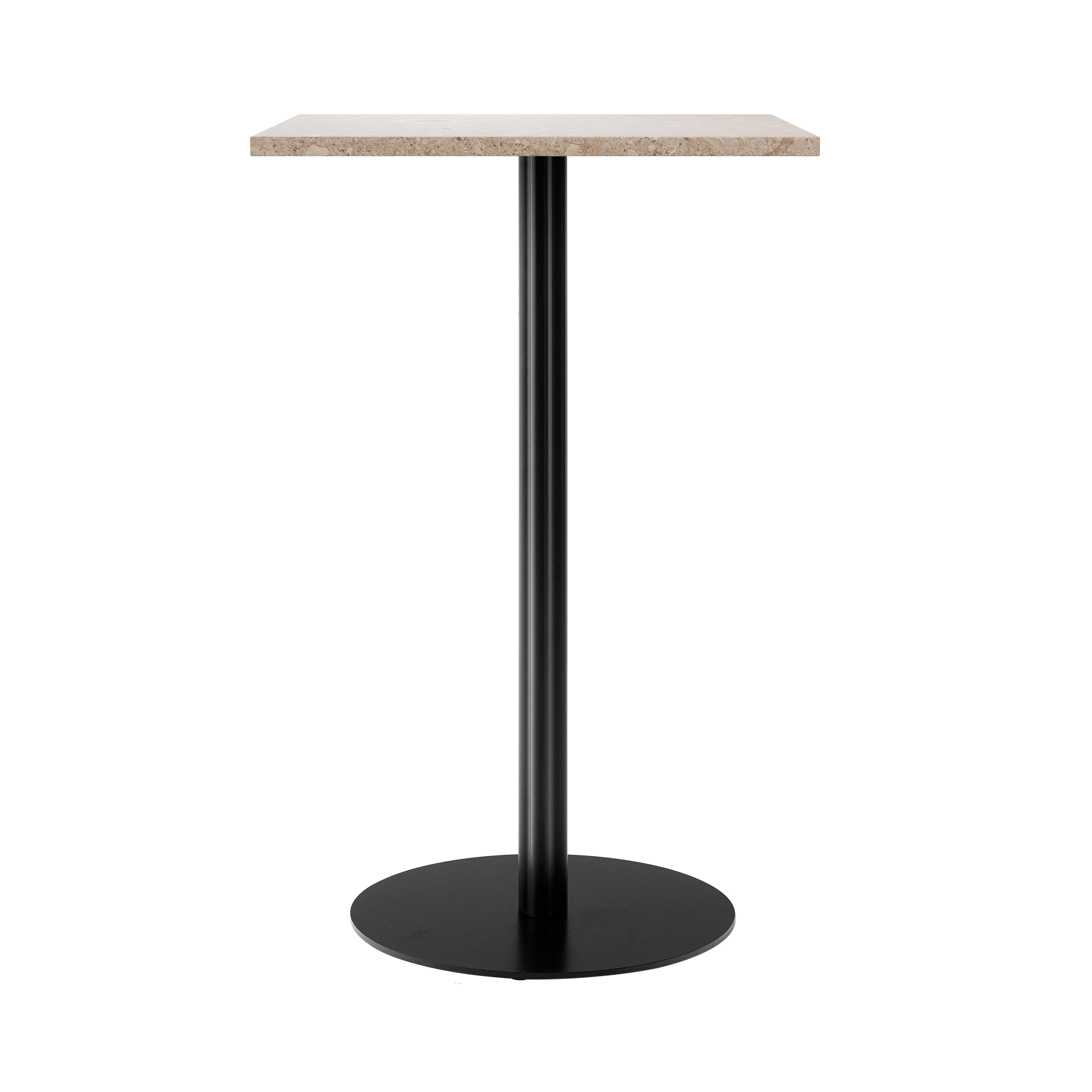 Harbour Column Square Bar + Counter Table: Bar + Kunis Breccia + Round