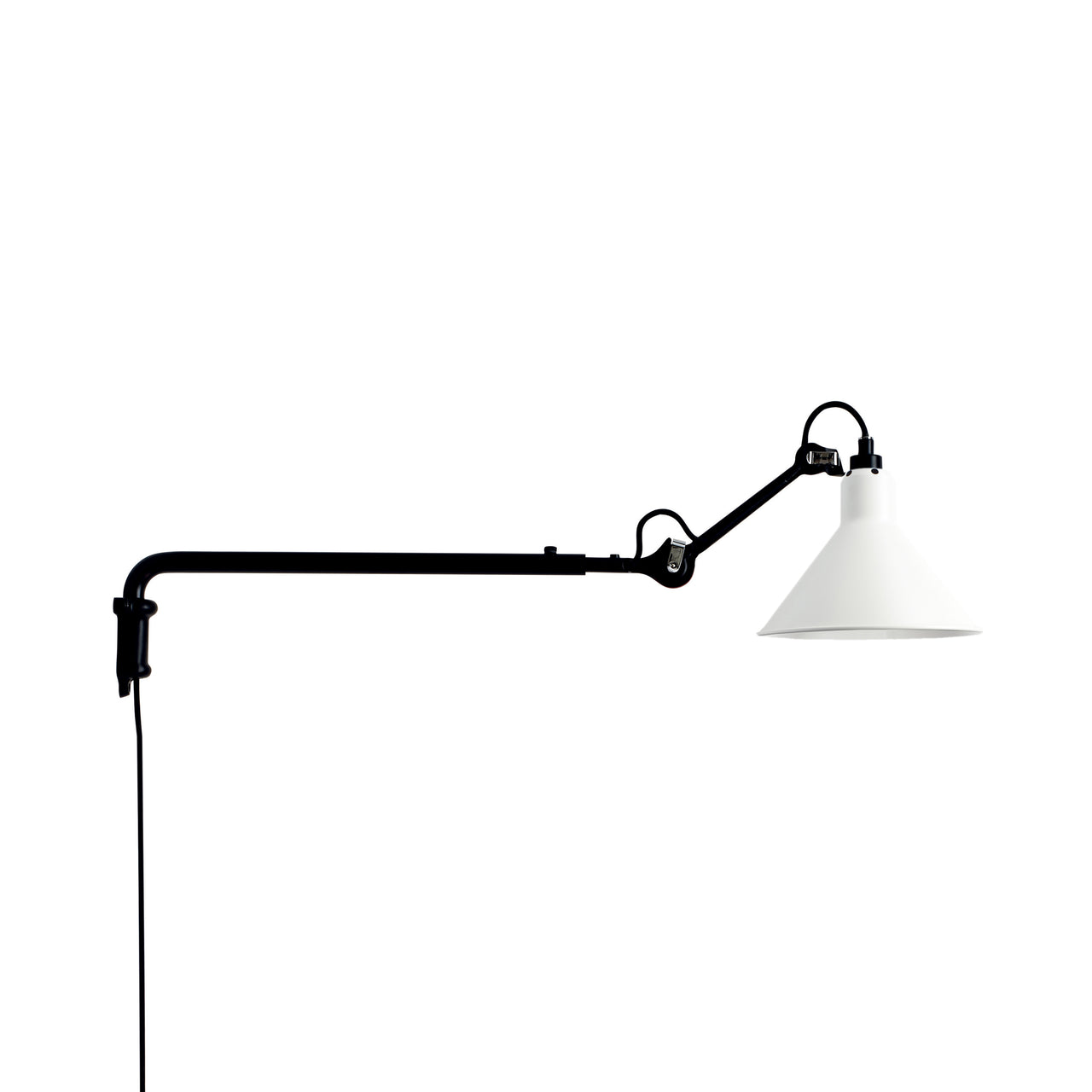 Lampe Gras N°203 Wall Lamp: White + Conic