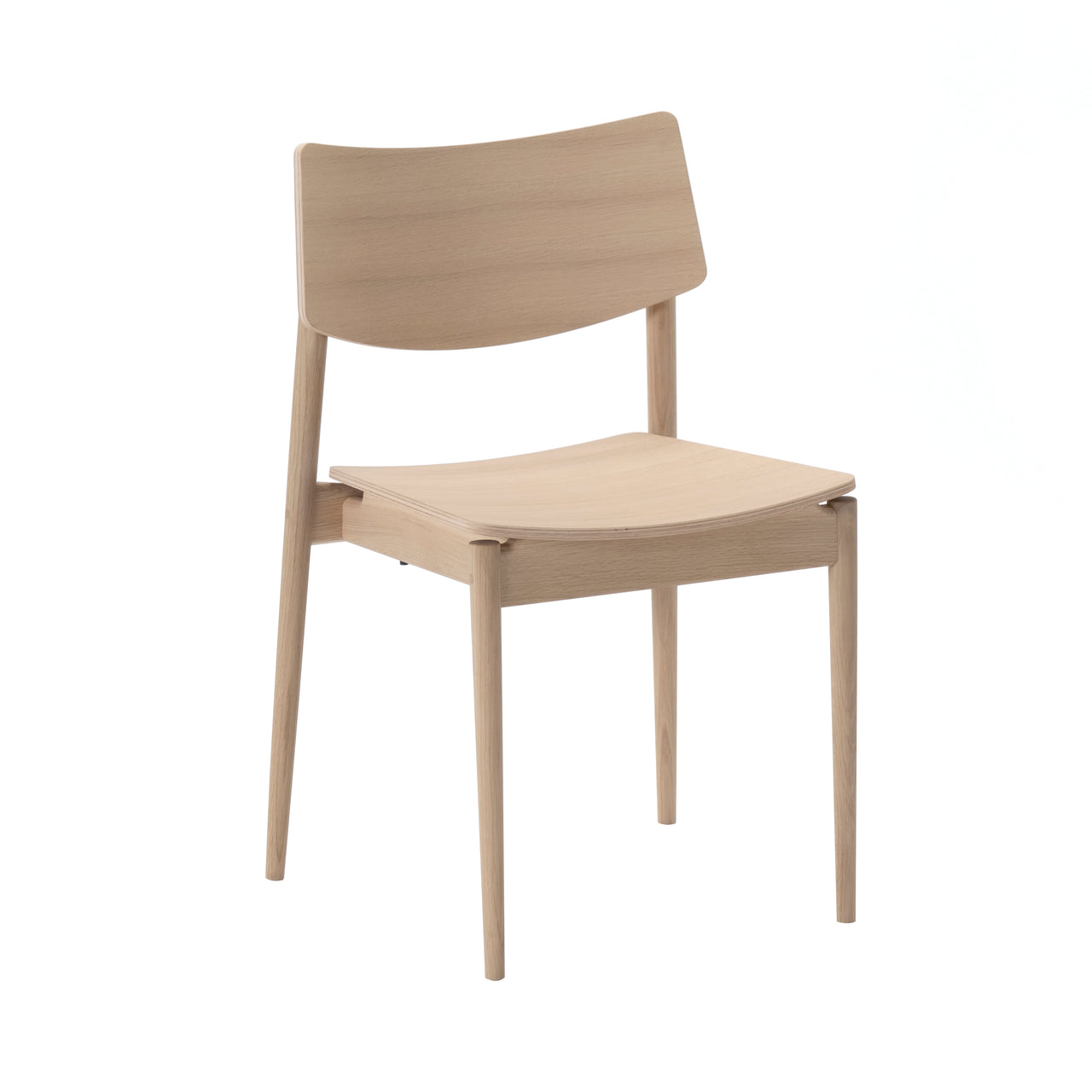 Shibuya Cafe Dining Chair A-DC01: Pure Oak