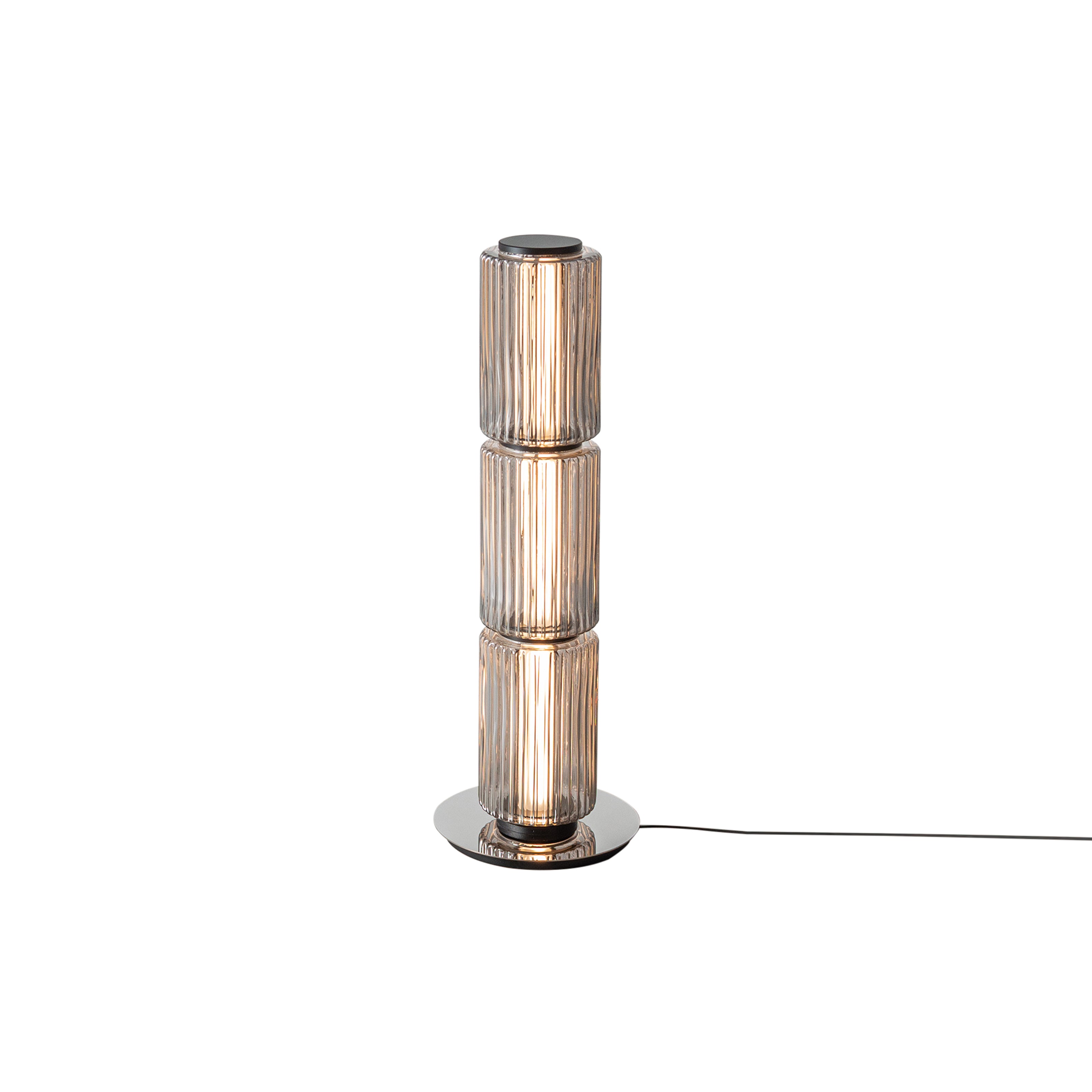Column 175 Floor Lamp: 3 + Carbon