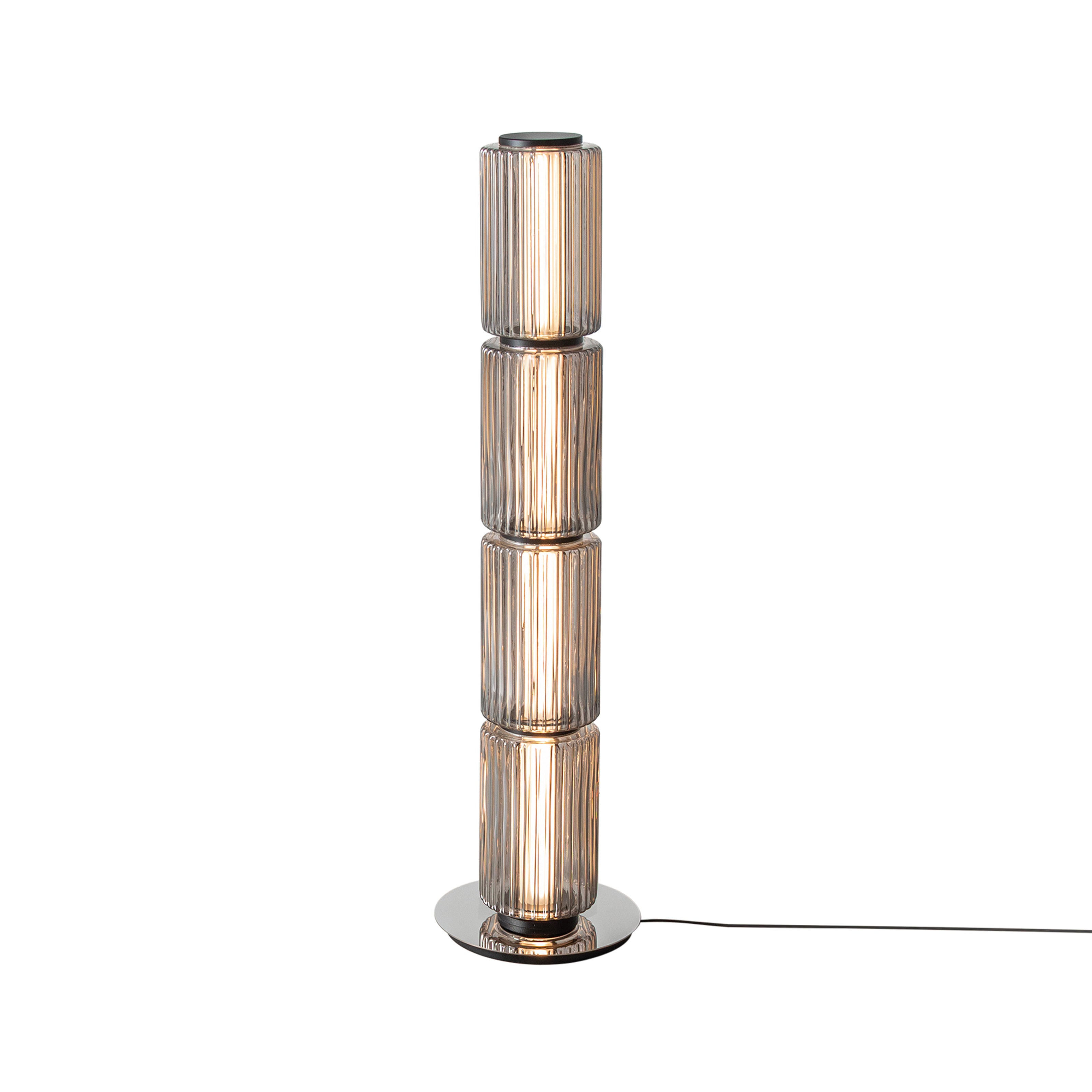 Column 175 Floor Lamp: 4 + Carbon