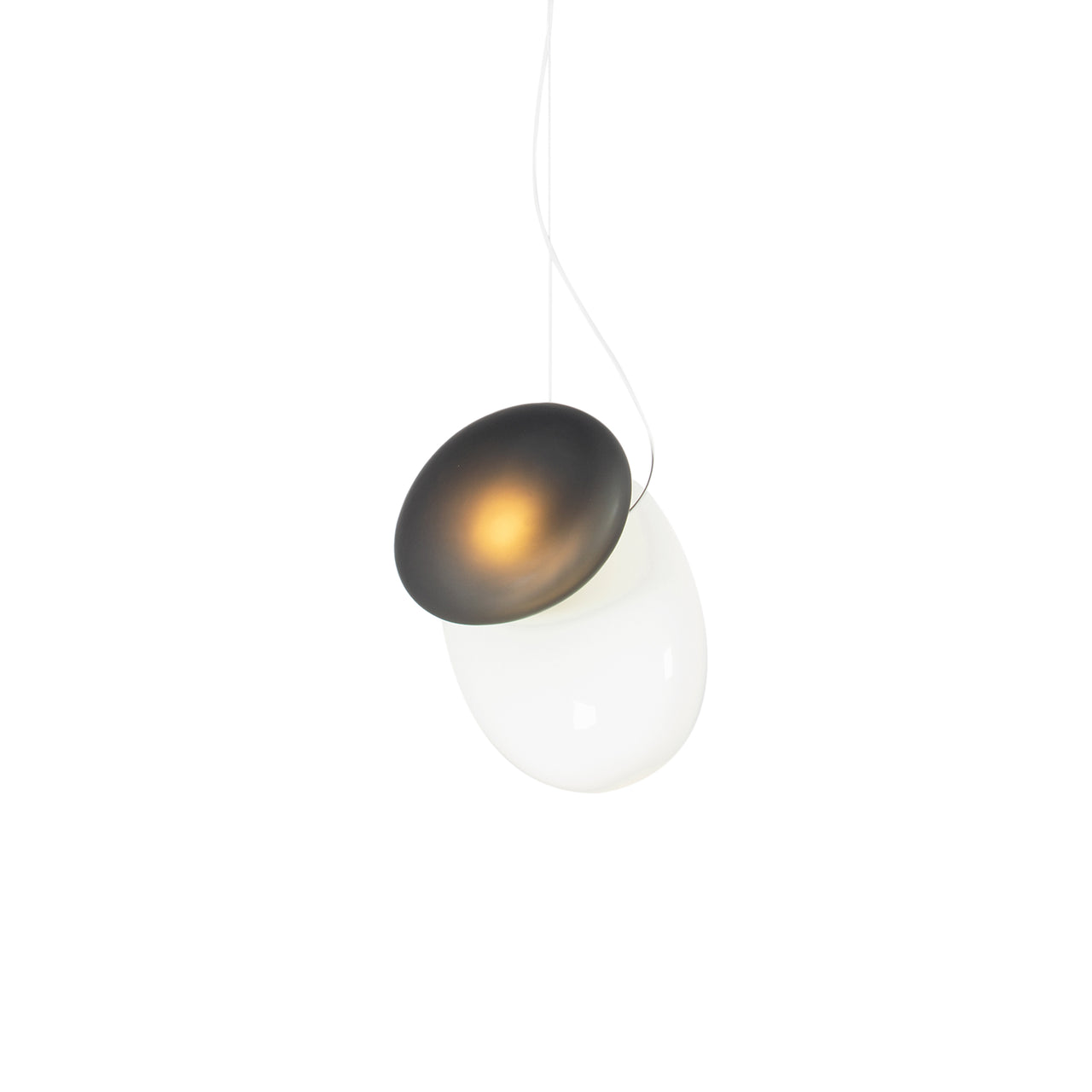 Pebble Pendant Light: Size A + Size D + Pearl + Slate