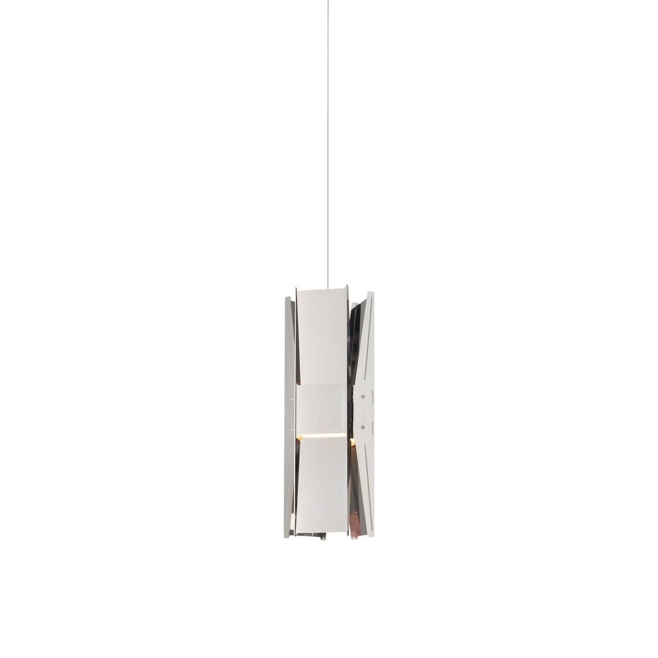 Vector Pendant Light: 3 + Polished Stainless Steel