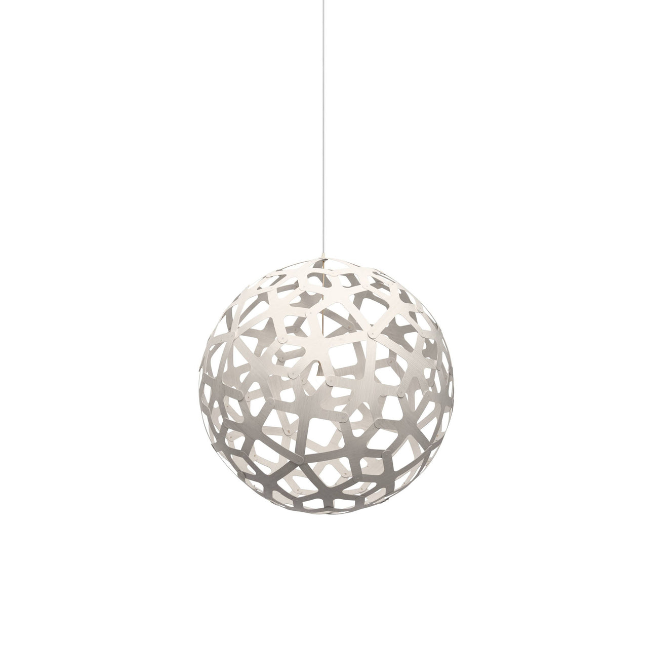 Coral Pendant Light: Medium + White + White