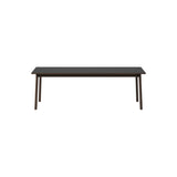 Ana Dining Table: Black + Smoked Oiled Stained Oak