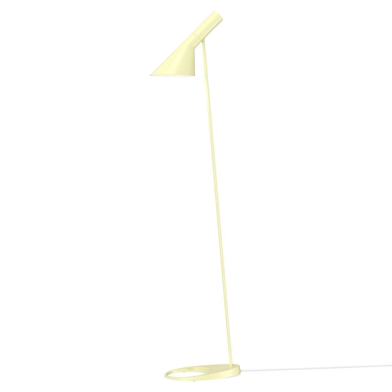 AJ Floor Lamp: Soft Lemon + White