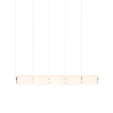 Column 175 Horizontal Pendant: 5 Units + Ivory
