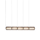 Column 175 Horizontal Pendant: 5 Units + Carbon