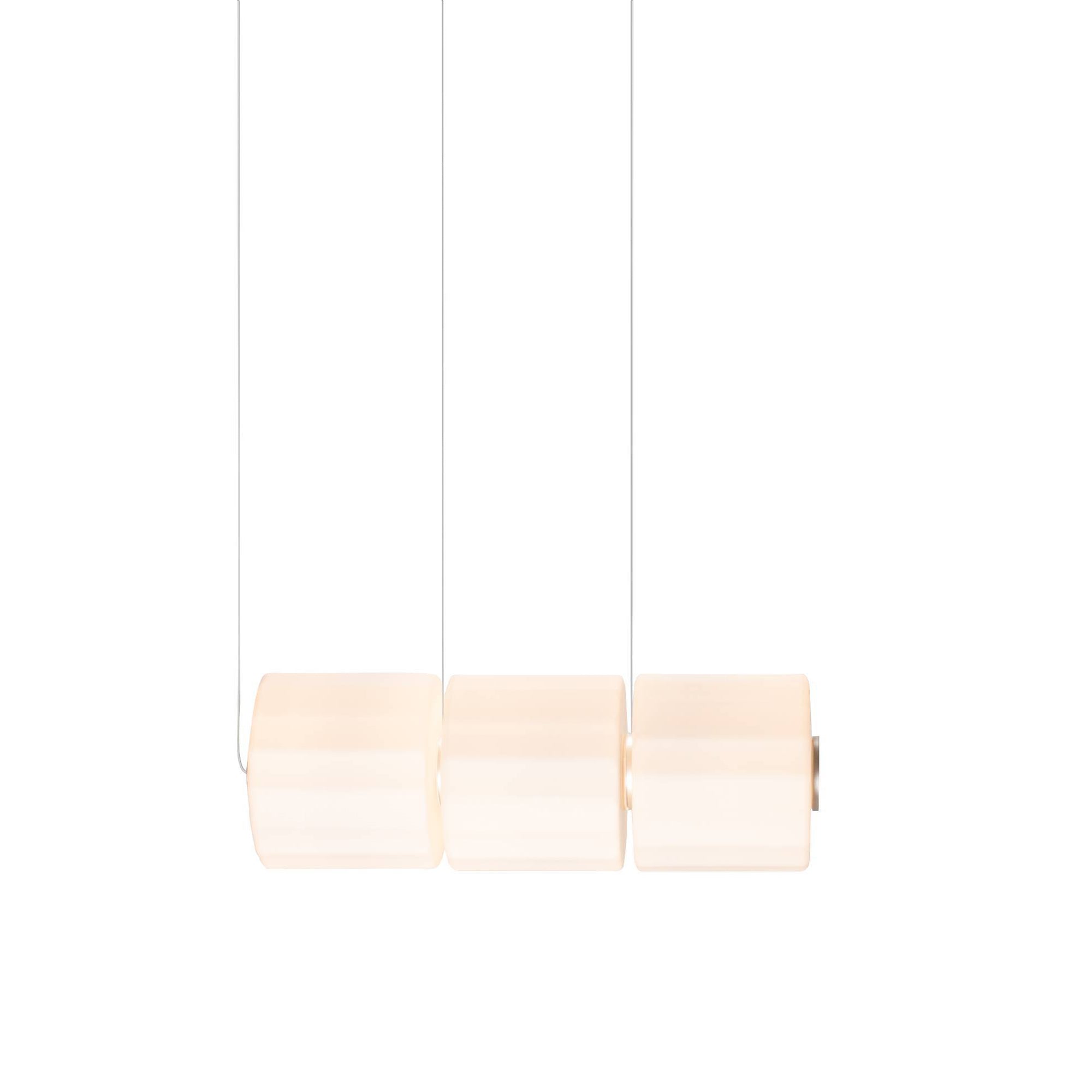Column 300 Horizontal Pendant: 3 Units + Ivory