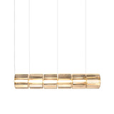 Column 300 Horizontal Pendant: 6 Units + Amber