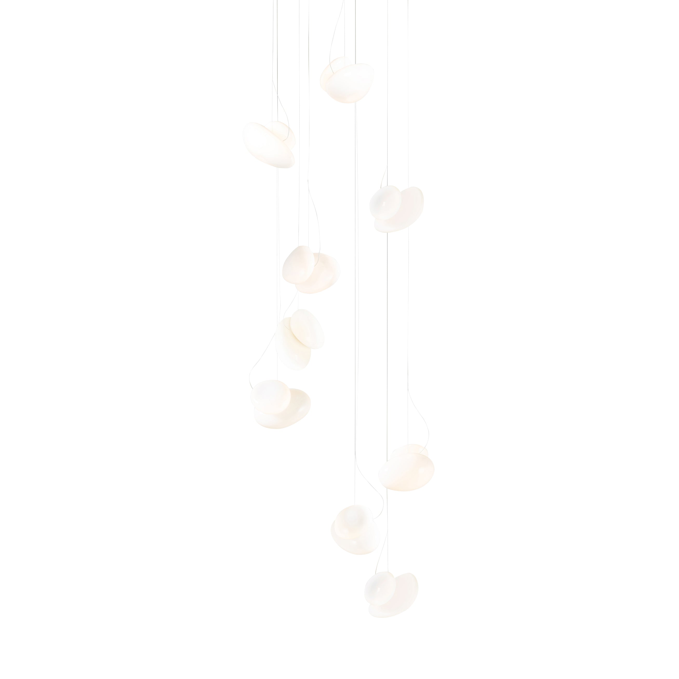 Pebble Chandelier 9: Cluster + Pearl