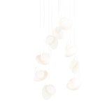 Pebble Chandelier 9: Double Helix + Pearl